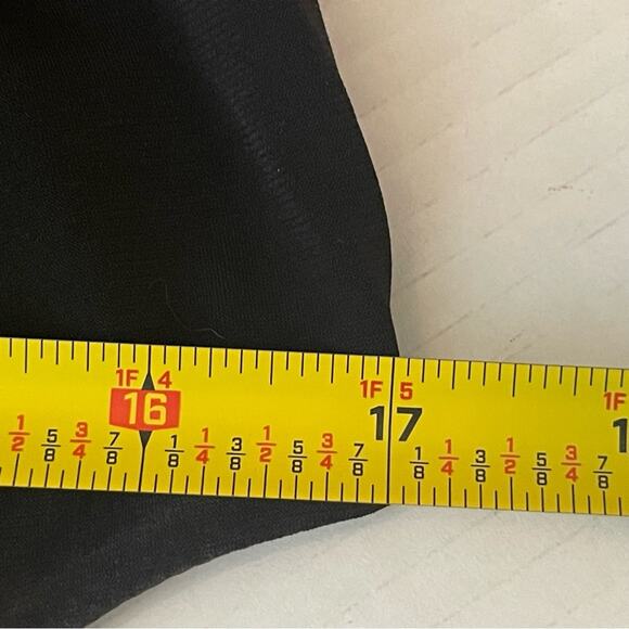 Max And Cleo Black Ruffled Pleated BalletCore Party Event Dress NWOT Size 6 - Picture 10 of 12